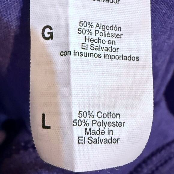 Fruit of the Loom TCU T-Shirt Mens Frogs Up Horned Frogs Tee Size L - Picture 4 of 5